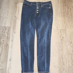 Michael Kors Selma Skinny Blue Jeans Classic Denim Sz 12